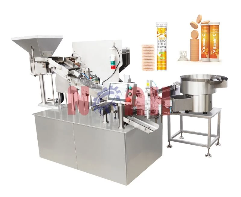 NTF-100 Automatic Tablet Tube Filling And Capping Machine
