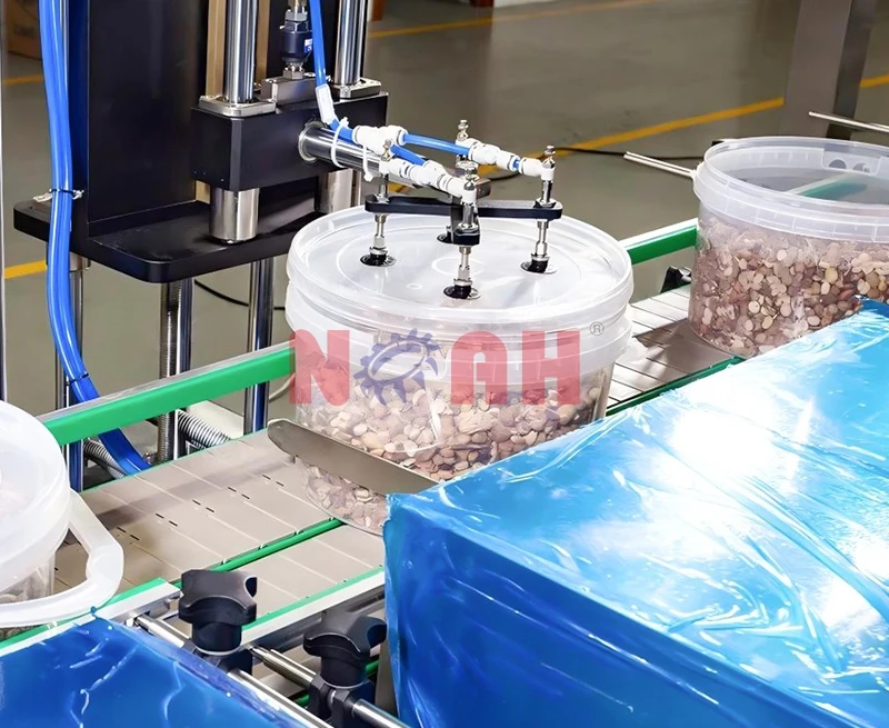 Automatic Granule Mixed Plastic Jar Bottles Filling and Capping Machine Line