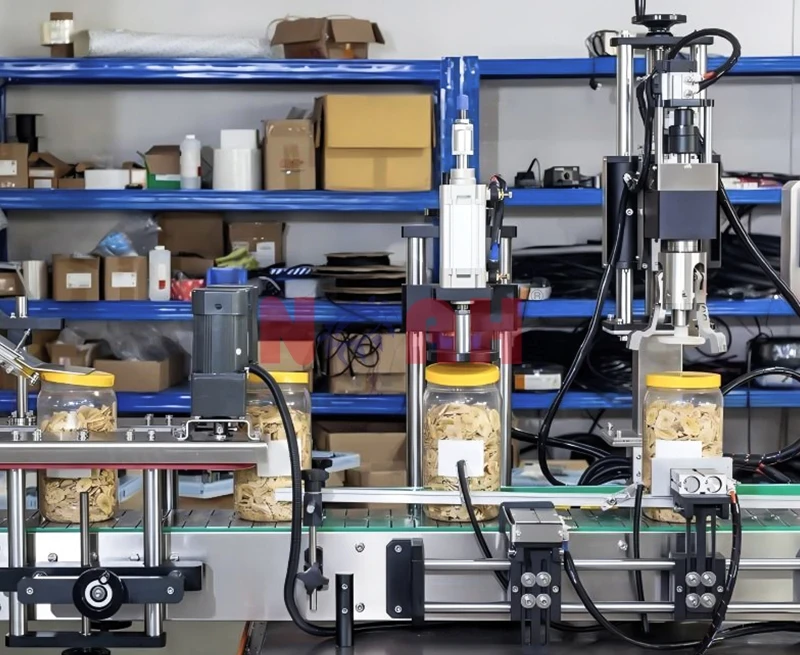 Automatic Dry Fruit Jerky Filling Line with Sealing Capping and Labeling Machine