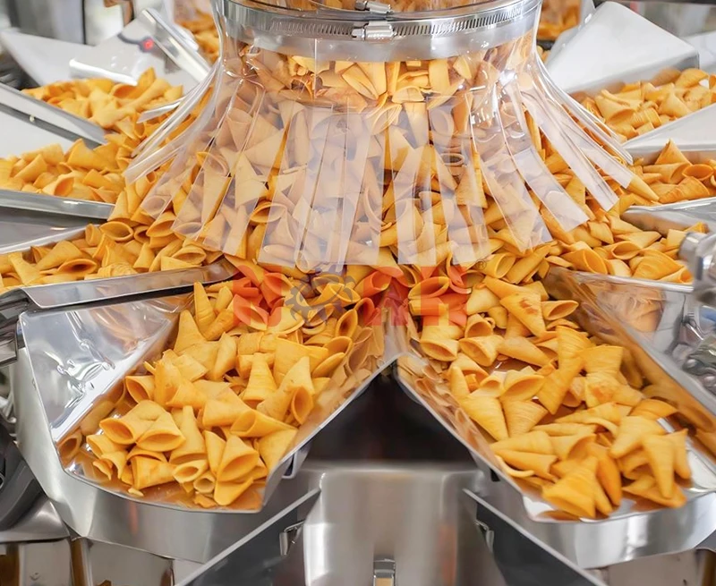 Automatic Snack Granule Cup Filling Sealing Machine Production Line