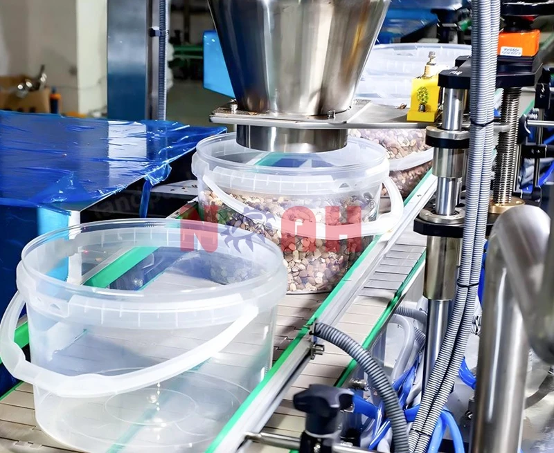 Automatic Granule Mixed Plastic Jar Bottles Filling and Capping Machine Line